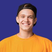 Collage of smiling and happy multiethnic people on different backgrounds, panorama